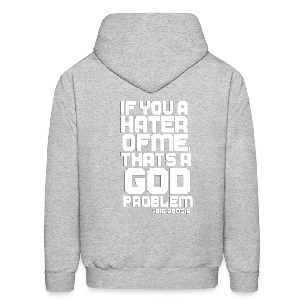 BIG BOOGIE LOGO HOODIE - heather gray