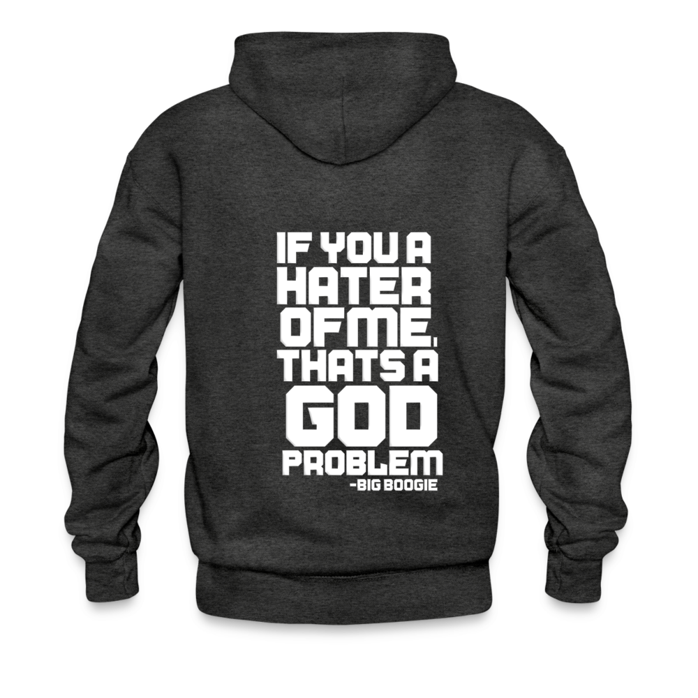 BIG BOOGIE LOGO HOODIE - charcoal grey