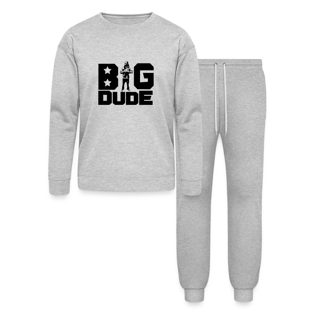 BIG DUDE JOGGER SET BLACK - heather gray