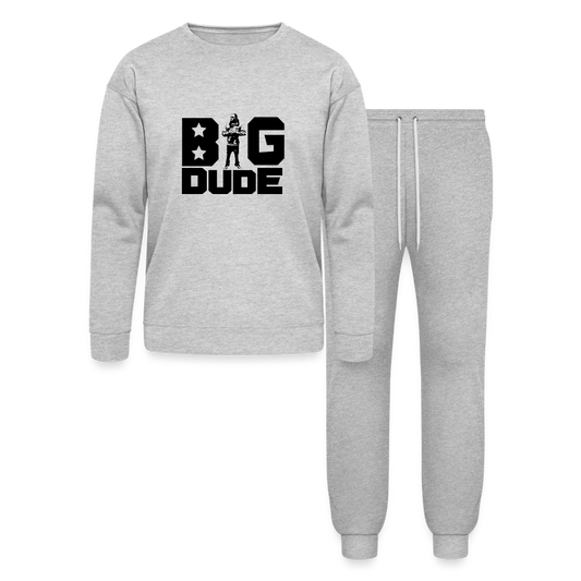 BIG DUDE JOGGER SET BLACK - heather gray