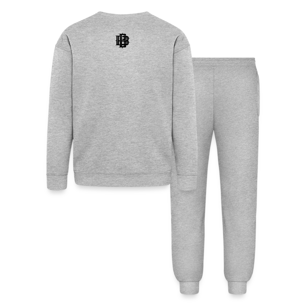 BIG DUDE JOGGER SET BLACK - heather gray