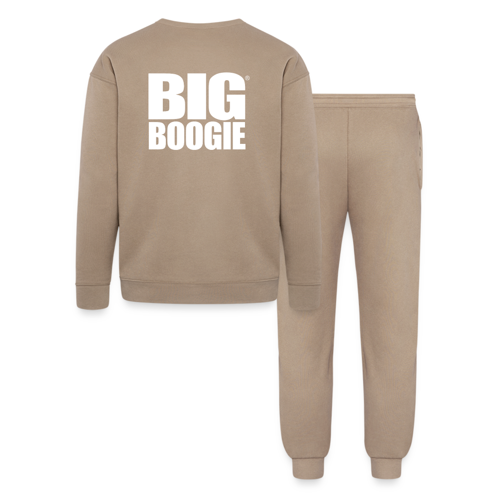 LOGO JOGGER SET - tan