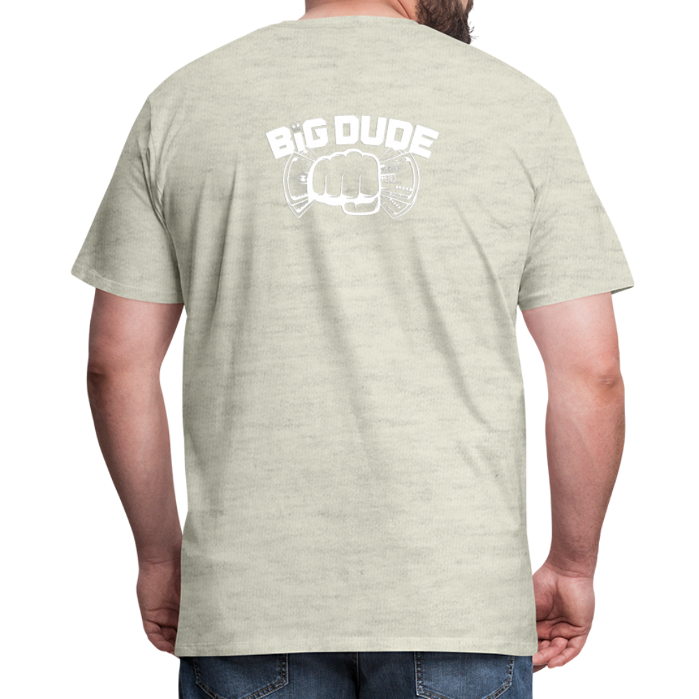 BIG BOOGIE LOGO T-SHIRT - heather oatmeal