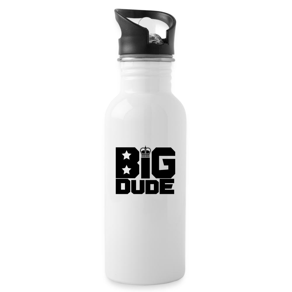 BIG DUDE Water Bottle - white