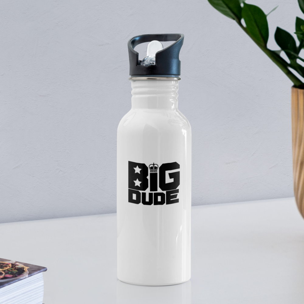 BIG DUDE Water Bottle - white