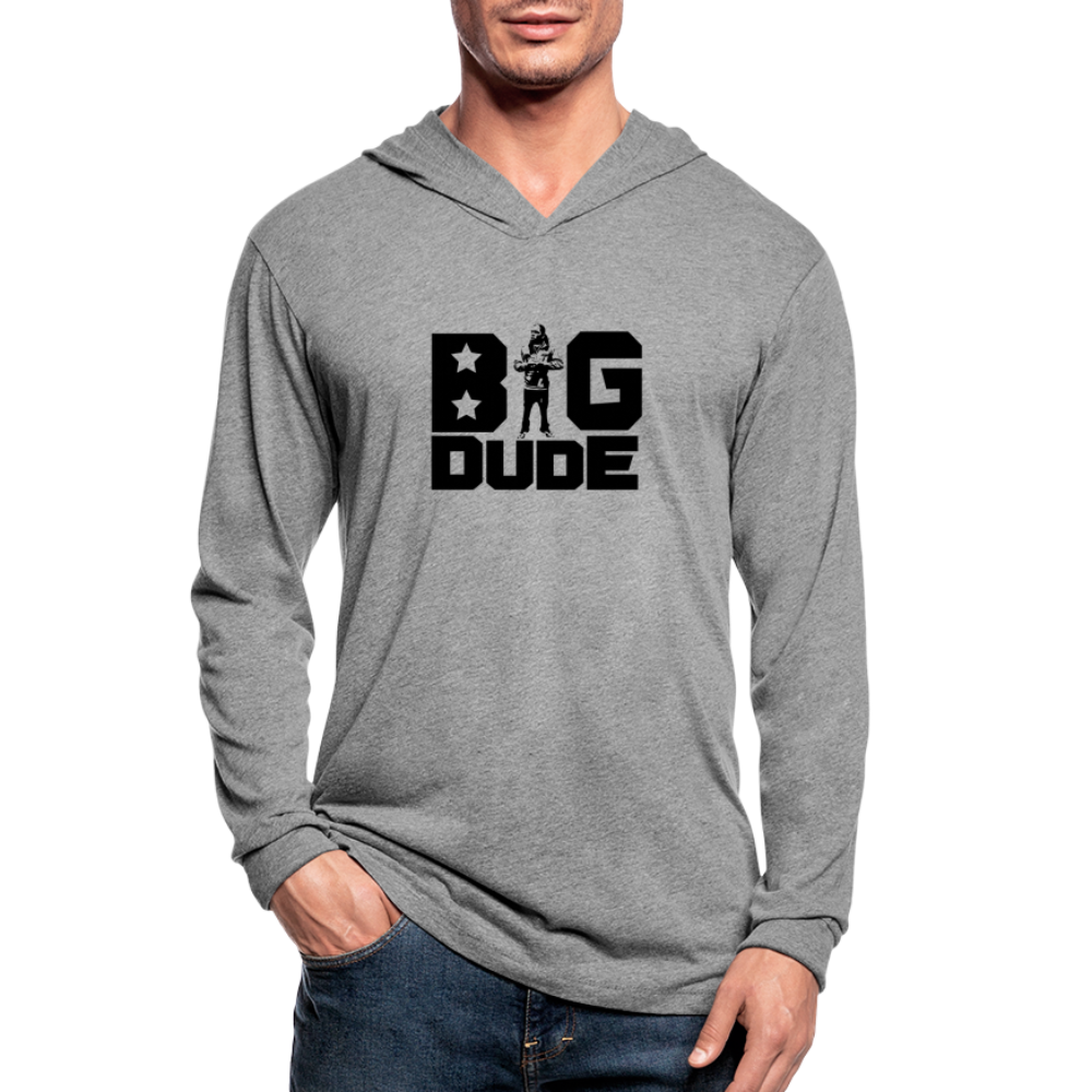 LOGO Unisex Tri-Blend Hoodie Shirt - heather grey